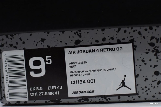 Cheap TBK Jordan CI1184-001 4 Black Air Retro Laser 0630